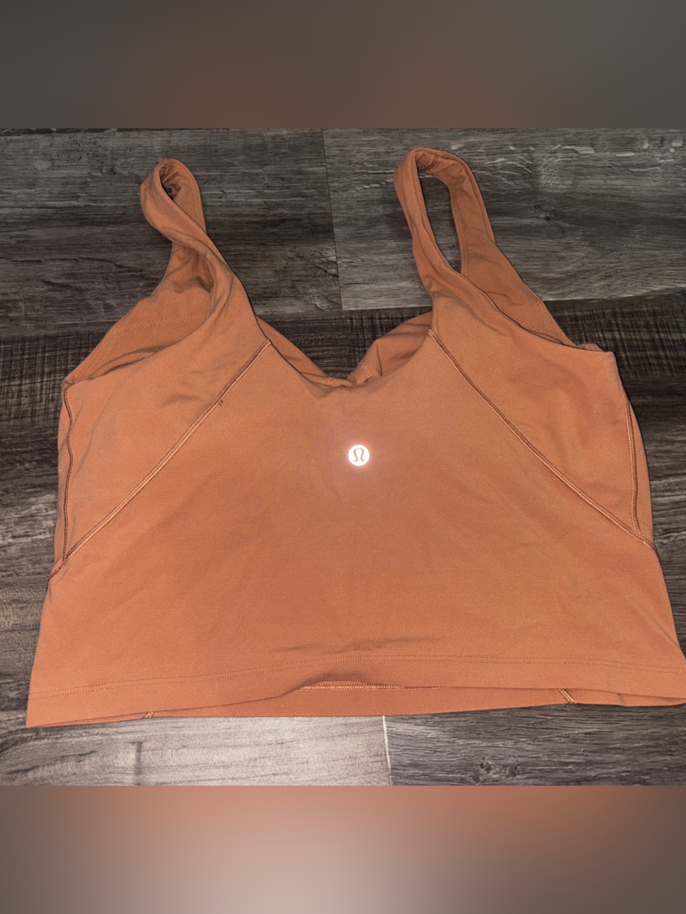 M lululemon athletica brown Crop Sports Bra Tank